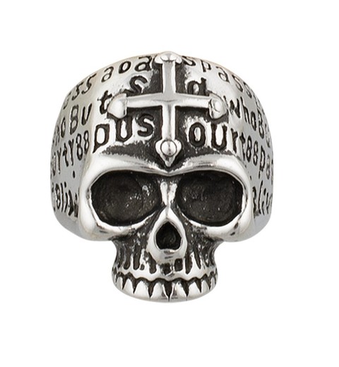 Anillo Calavera-Cruz