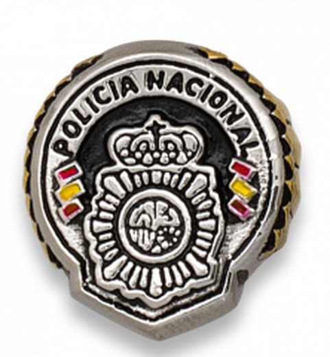 Anillo Policia Nacional Acero