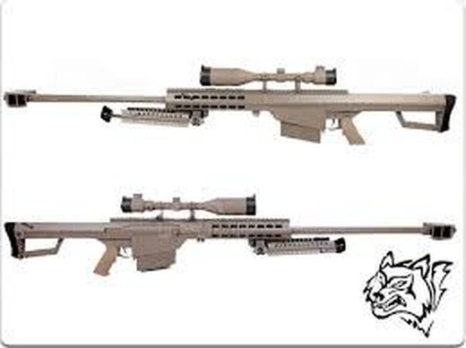 Barret m82 a1 full metal tan snow wolf