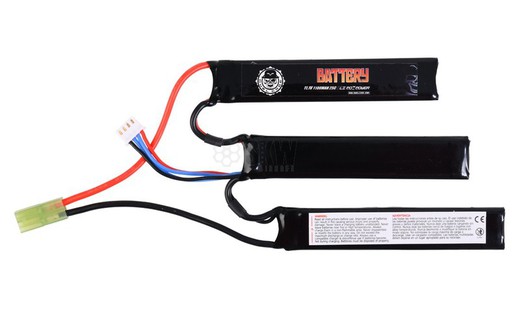 Batería Lipo 11.1V 1100Mah 25C (3Pc) Duel Code