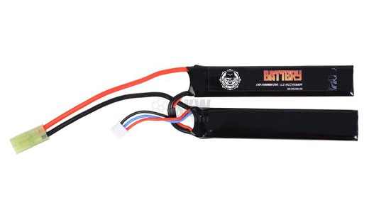 Batería Lipo 7.4V 1100 Mah 25C (2Pc) Duel Code