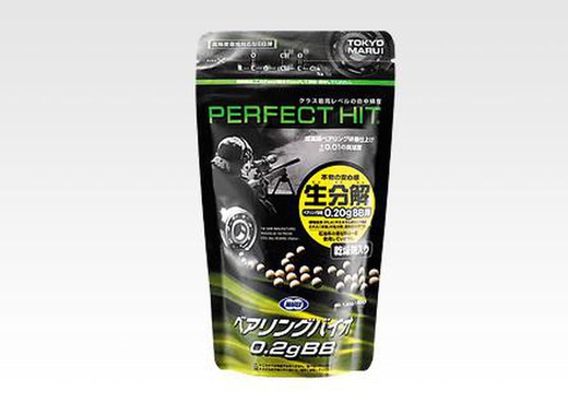 Bolas Perfect Hit 6Mm Bio 0,2Og 1600Bbs Tokio Marui