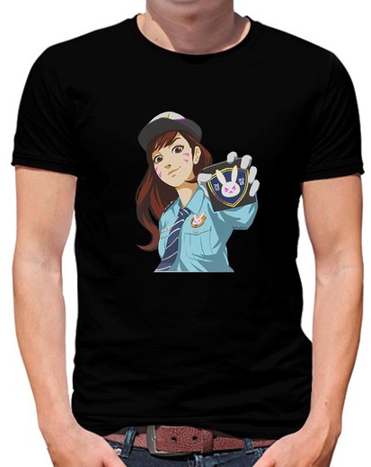 Camiseta overwatch i d.va police