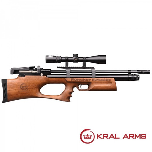 Carabina Pcp Kral Breaker Madera 6,35 Mm