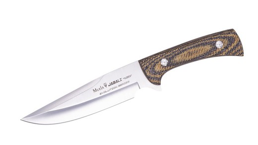 Cuchillo Jabali-17G Micarta Yute Mostaza Muela