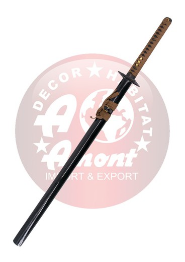 Katana Marrón Corte Acero de Carbono