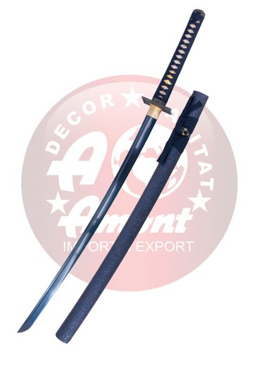 Katana Funcional Damasco Azul S6039