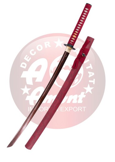 Katana Funcional Damasco Rojo S6040