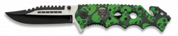 Navaja Skull Verde Albainox