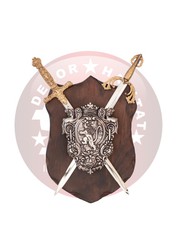 Panoplia madera escudo de armas Denix