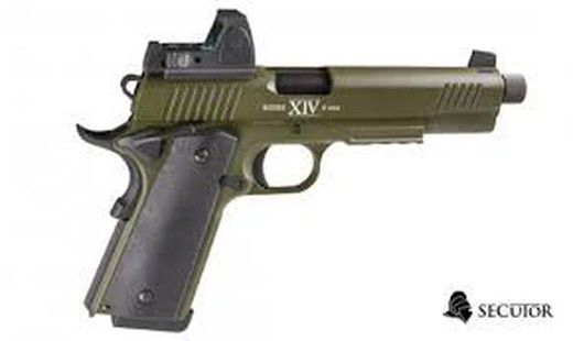 Pistola Gas y Co2 Rudis Magna Xiv Od Green Secutor