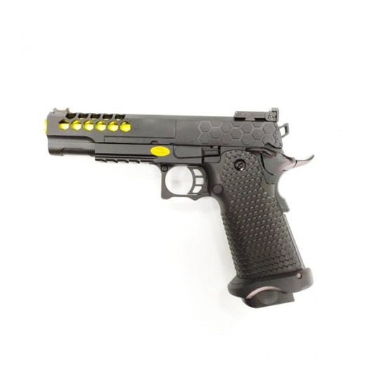 Pistola Gbb Hi-Capa 5.1 Hexa Cut Gold Golden Eagle New Gen Airsoft