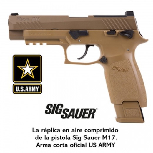 Pistola Sig Sauer M17 Asp Coyote Co2 - 4,5 Mm Balines - Blowback