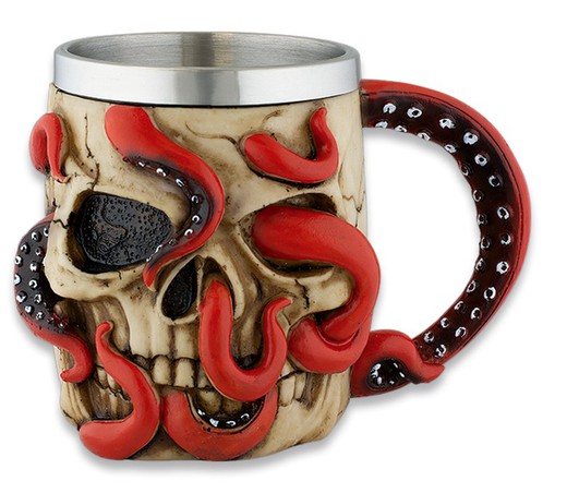 Taza Resina Pulpo - Calavera