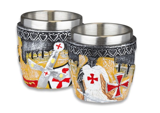 Vaso Chupito Resina Templario Knight