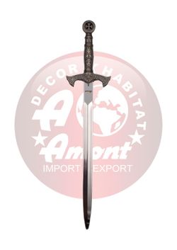 Abrecartas espada Templaria Níquel