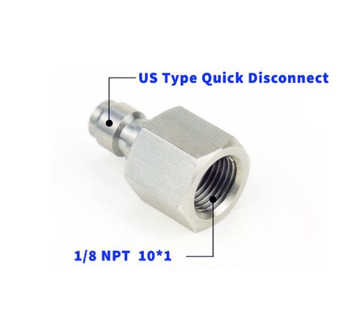 Adaptador Tipo Ee. Uu. Hpa / Pcp 1/8 Npt