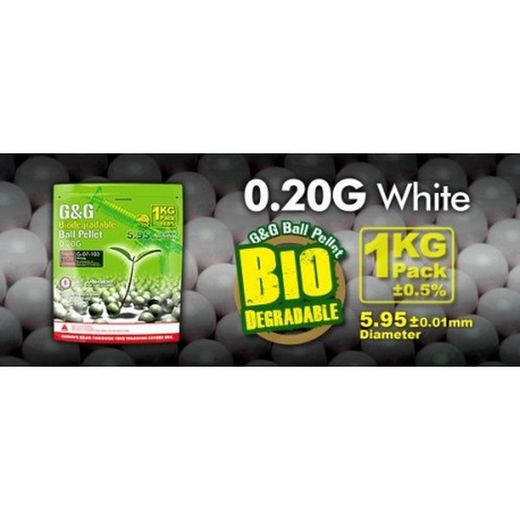 Bolas Bio 0.20G Bbs 1Kg (5000Bbs) G&G