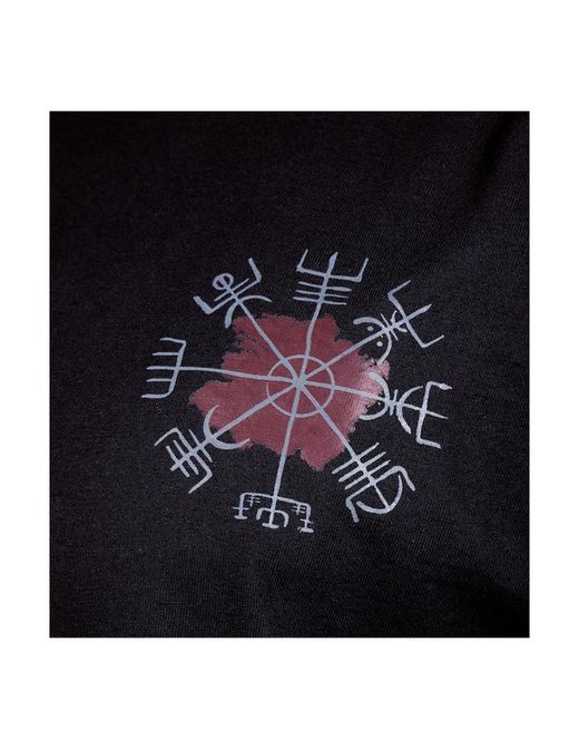 Camiseta Negra Midgard North Series T-Shirt Ragnar Raids