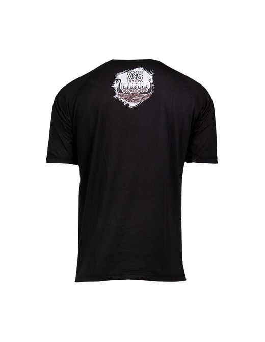 Camiseta Negra Midgard North Series T-Shirt Ragnar Raids