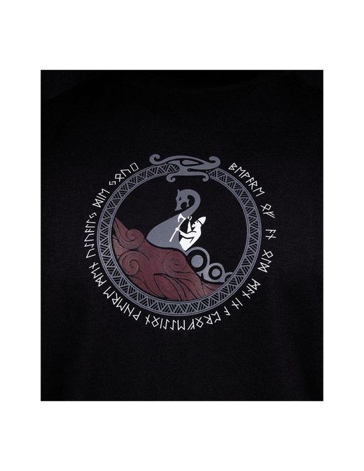 Camiseta Negra Midgard Raid Series T-Shirt Ragnar Raids