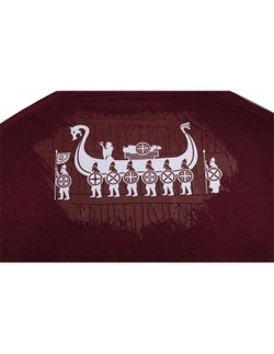 Camiseta Roja Midgard Valhalla Rising Series T-Shirt Ragnar Raids