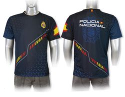 Camiseta Sublimación Barbaric Logo Policia Nacional