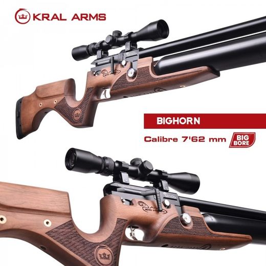 Carabina Pcp Kral Puncher Bighorn Cal. 7,62 Mm