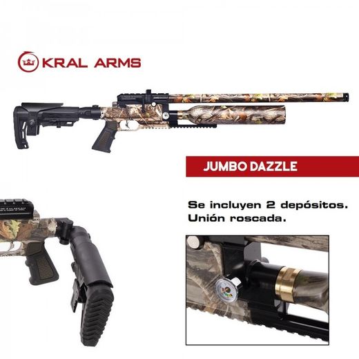 Carabina Pcp Kral Puncher Jumbo Dazzle Camo 5,5 Mm