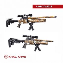 Carabina Pcp Kral Puncher Jumbo Dazzle Camo 6,35 Mm - 24 Julios