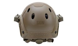 Casco Tipo Fast y Mascara Tan Delta Tactics