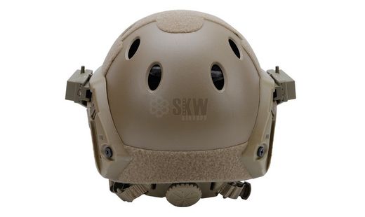 Casco Tipo Fast y Mascara Tan Delta Tactics
