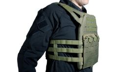 Chaleco Plate Carrier Corte Laser Od V18 + 2 Placas de Protección Dummy