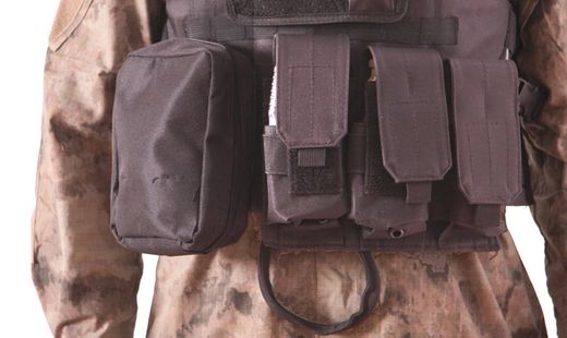 Chaleco Plate Carrier Negro V07 Delta Tactics