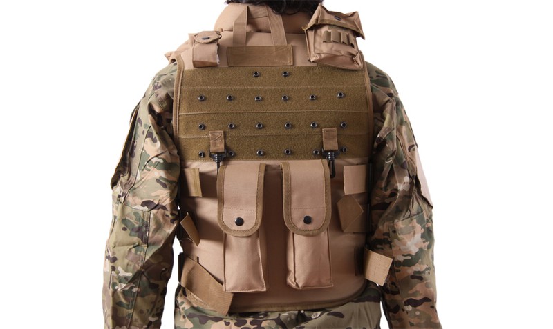 Chaleco táctico Swat negro V15 Delta Tactics AC10201 — Coronel