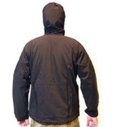 Chaqueta Softshell Impermeable y Cortaviento Negro Emerson