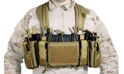 Chaleco Chest Rig Ultra Ligero Tan Gerónimo