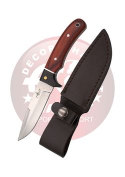 Cuchillo de caza mango pakkawood y madera negra Third