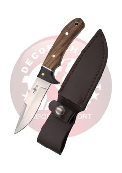 Cuchillo de caza mango zebrano y madera negra Third