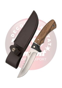 Cuchillo de caza mango zebrano y madera negra Third