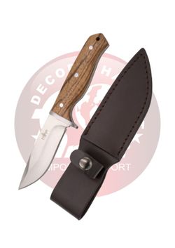 Cuchillo de caza mango madera acero 440 Third