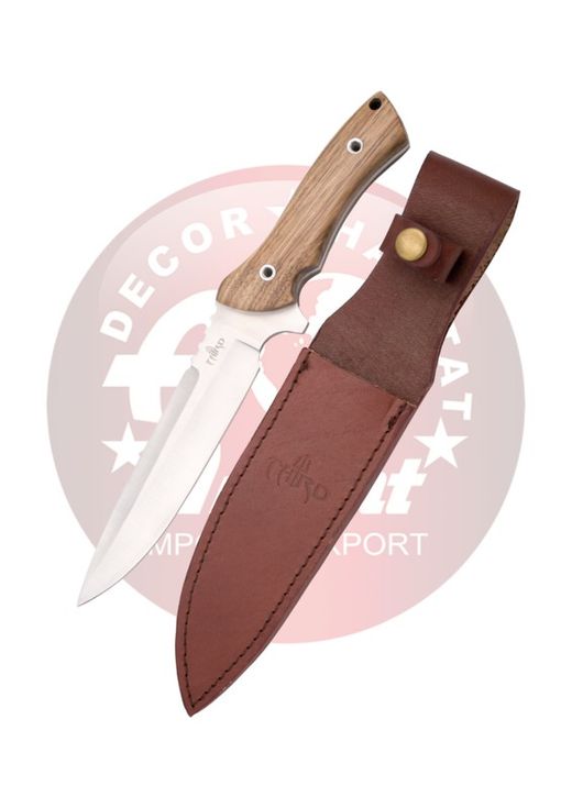 Cuchillo de caza madera zebrano Third