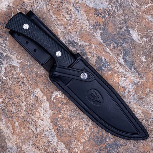Cuchillo de Caza Jabali-17M Con Puño de Micarta Negra Muela