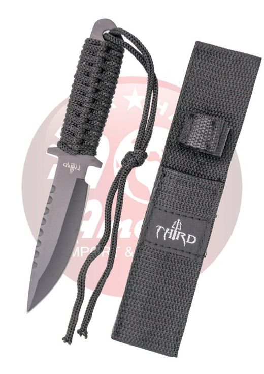Cuchillo táctico pequeño negro Third