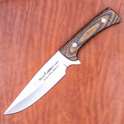 Cuchillo Jabali-17G Micarta Yute Mostaza Muela
