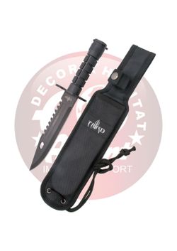 Cuchillo Mercenario tipo M9 hoja negra Third