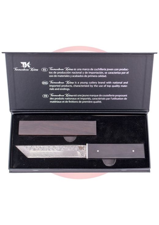 Cuchillo Tanto acero damasco Tramuntana Kinves