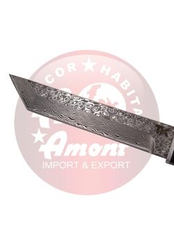 Cuchillo Tanto acero damasco Tramuntana Kinves