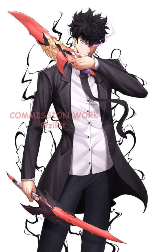 Espada de Sung Jinwoo de Solo Leveling bambú