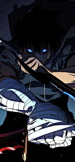 Espada de Sung Jinwoo de Solo Leveling bambú